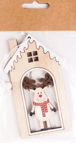 FA AKASZTÓS HÁZBAN RÉNSZARVAS, NATÚR