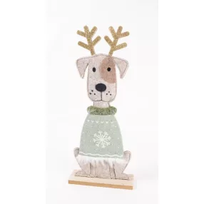 FILC KUTYA FA TALPON, AGANCCSAL, ZÖLD PULÓVERBEN