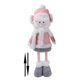   TEXTIL HÓEMBER, TELESZKÓPOS LÁBBAL, RÓZSASZÍN ÉS SZÜRKE