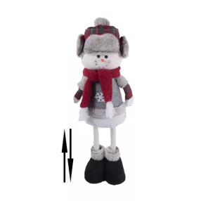 TEXTIL HÓEMBER, TELESZKÓPOS LÁBÚ, BORDÓ ÉS SZÜRKE