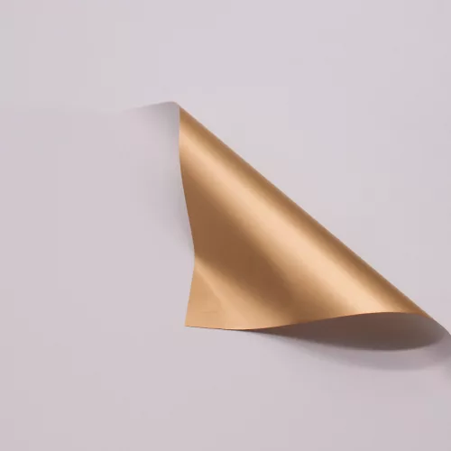 MŰANYAG CSOMAGOLÓ, SZETTBEN, 20 DARABOS, ÍVES, KÉT OLDALAS, ARANY ÉS FEHÉR