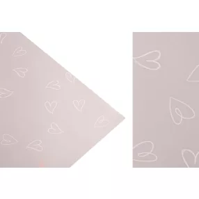   MŰANYAG CSOMAGOLÓ, SZETTBEN, 20 DARABOS, ÍVES, SZIVECSKÉS, DRAPP