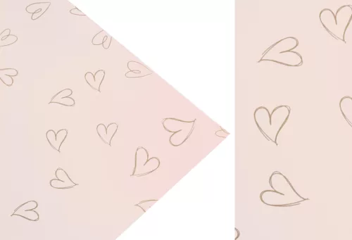 MŰANYAG CSOMAGOLÓ, SZETTBEN, 20 DARABOS, ÍVES, SZIVECSKÉS, PÚDER