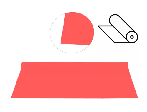 MŰANYAG CSOMAGOLÓ, TEKERCSES, PIROS