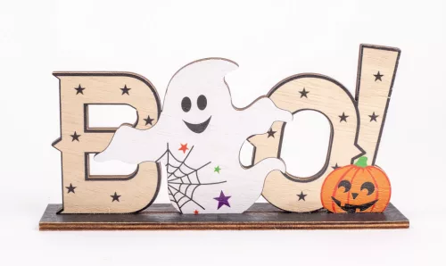 FA SZELLEM, TÖKKEL, BOO FELIRAT