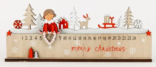 FA ADVENTI NAPTÁR, ANGYAL, FENYŐK, NATÚR ÉS PIROS