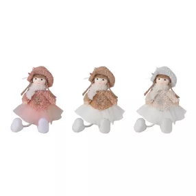   DEKOR LÁNY LÓGÓLÁBÚ, KALAPOS, RÓZSASZÍN VAGY BÉZS VAGY FEHÉR