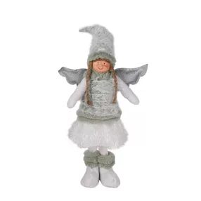 DEKOR TEXTIL LÁNY, ÁLLÓ, ZÖLD ÉS FE17*48