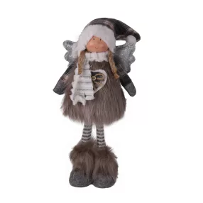 DEKOR TEXTIL LÁNY, ÁLL SZÜRKE.SZŐR17*48