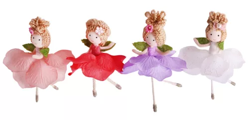 TEXTIL DEKORÁCIÓ, AKASZTÓS, VIRÁGTÜNDÉR, PIROS-ZÖLD