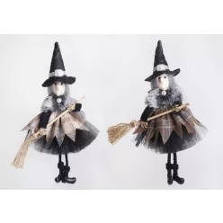 TEXTIL AKASZTÓS BOSZORKÁNY SEPRŰVEL 24CM