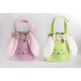 FILC KISTÁSKA, NYÚL FÜLLEL, RÓZSASZÍN VAGY ZÖLD