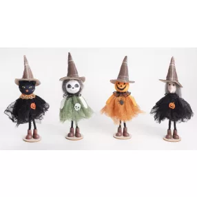 TEXTIL AKASZTÓS HALLOWEEN FIGURÁK 4 FÉLE