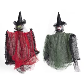 TEXTIL AKASZTÓS BOSZORKÁNY LEPELBEN  30CM