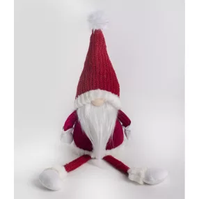   TEXTIL ORRSZAKÁLL. LÓGÓ LÁBBAL, MIKULÁS, BORDÓ ÉS FEHÉR