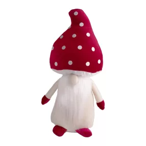 TEXTIL GOMBA, SZAKÁLLAS, ÁLLÓ, PIROS ÉS FEHÉR