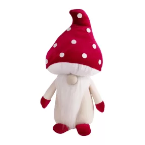 TEXTIL GOMBA, SZAKÁLLAS, ÁLLÓ, PIROS ÉS FEHÉR