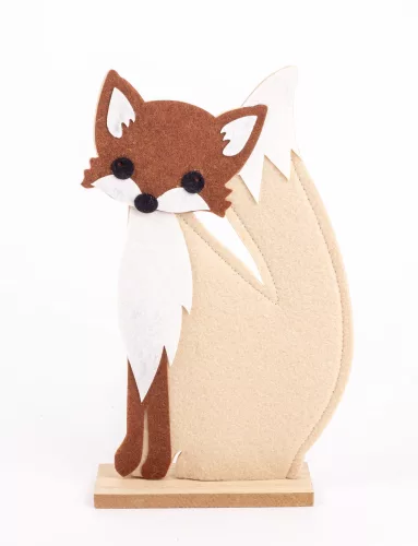 FILC RÓKA FA TALPON, SÖTÉT BARNA ÉS DRAPP