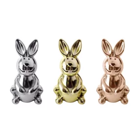 MŰANYAG NYÚL, ÜLŐ, FÉMES SZÍNŰ, ARANY/EZÜST/ROSEGOLD