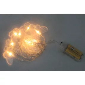 LED, 10 DARABOS LEPKE GIRLAND