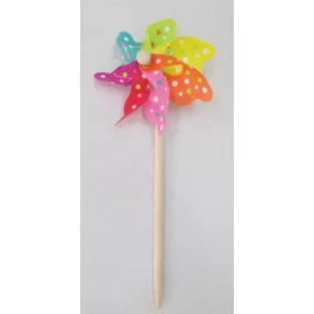 MŰANYAG SZÉLFORGÓ, MULTICOLOR, PÖTTYÖS