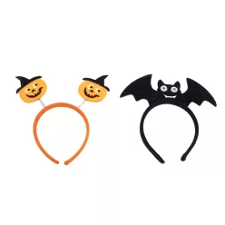  MŰANYAG HAJPÁNT HALLOWEEN TÖK NARANCSSÁRGA VAGY DENEVÉR, FEKETE