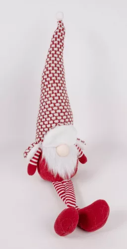 TEXTIL ORRSZAKÁLL, LÓGÓ LÁBBAL, PIROS ÉS FEHÉR