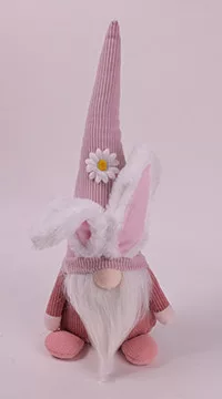 TEXTIL NYÚLSZAKÁLL ÜLŐ, RÓZSASZÍN, VIRÁGS SAPKÁS