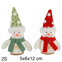   TEXTIL HÓEMBER ÁLLÓ, SAPKÁBAN ÉS SÁLBAN, ZÖLD VAGY PIROS