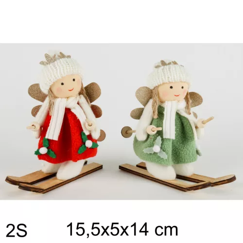 TEXTIL ANGYAL SIEL, ZÖLD VAGY PIROS RUHÁBAN