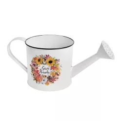 BÁDOG ÖNTÖZŐ KANNA, ŐSZI LEVÉL ÉS TÖK MINTÁS