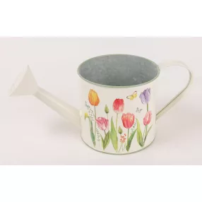 BÁDOG ÖNTÖZŐ KANNA, TULIPÁNOS