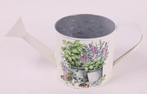 BÁDOG ÖNTÖZŐ KANNA, GYÓGYNÖVÉNYES