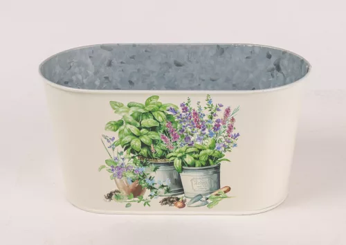 BÁDOG KASPÓ, OVÁLIS, GYÓGYNÖVÉNYES