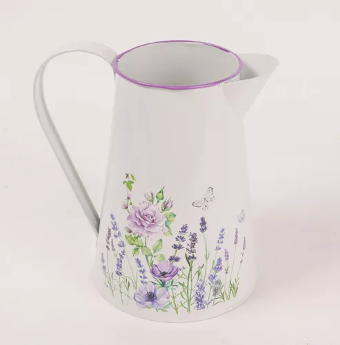 BÁDOG KIÖNTŐ, LILA VIRÁGOS