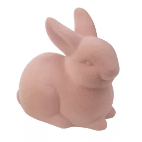 KERÁMIA NYÚL, FLOKKOLT, RÓZSASZÍN