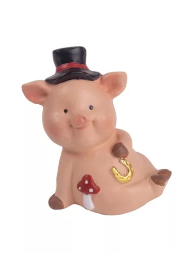 KERÁMIA MALAC KALAPBAN, PATKÓVAL ÉS GOMBÁVAL,