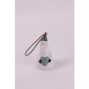 KERÁMIA CSENGŐ TÉLAPÓ, SZÜRKE SZÍVVEL