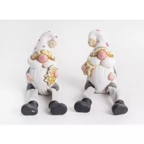 KERÁMIA ORRSZAKÁLL, LÓGÓ LÁBÚ, FEHÉR SZÜRKE