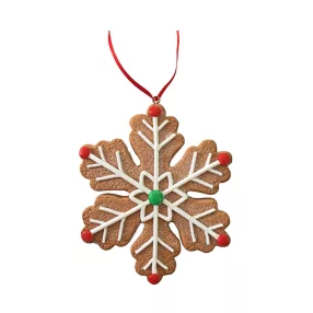 DEKOR AKASZTÓS AGYAG HÓPEHELY, MÉZES BARNA