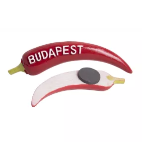 POLIREZIN HŰTŐMÁGNES PIROSPAPRIKA, BUDAPEST FELIRATTAL