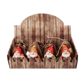 KERÁMIA TÖRPÉK, AKASZTÓS, KERÍTÉSES DÍSZTASAKBAN