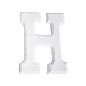 DEKOR KERÁMIA BETŰ H, FEHÉR