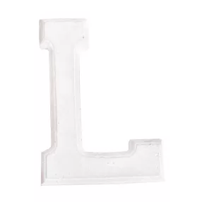 DEKOR KERÁMIA BETŰ L, FEHÉR