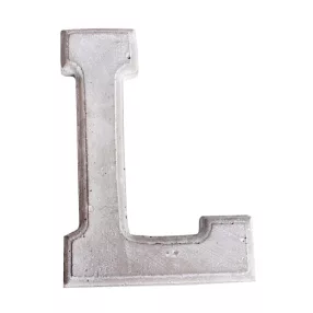 DEKOR KERÁMIA BETŰ L, SZÜRKE