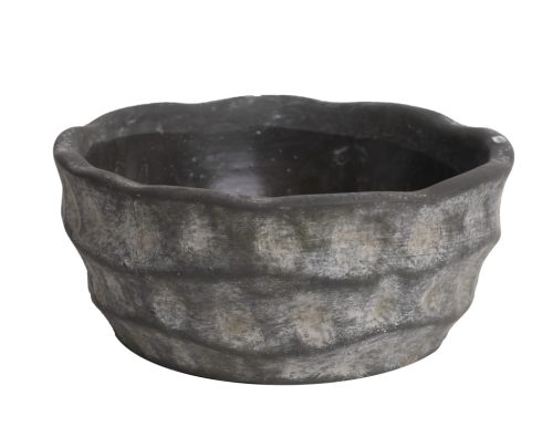 BETON KASPÓ, KÖR ALAKÚ, TÁL, HULLÁMOS, SZÜRKE MOSOTT