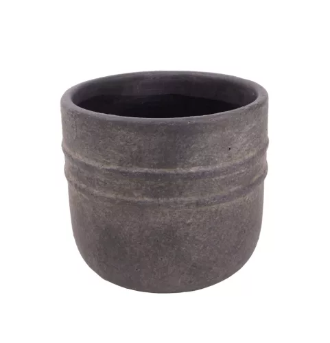 BETON KASPÓ KEREK, 2 VONAL MINTÁS, FEKETE