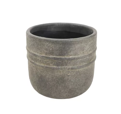 BETON KASPÓ KEREK, 2 VONAL MINTÁS, FEKETE