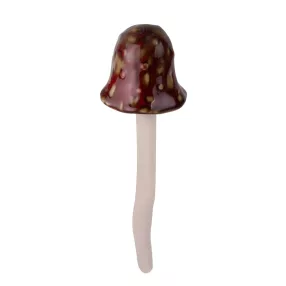 PORCELÁN GOMBA, CSERÉPDÍSZ, PIROS
