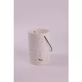 PORCELÁN LED LÁMPÁS, TÉL, FEHÉR